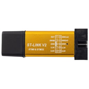 Programator ST-Link V2 do STM32 i STM8 złoty