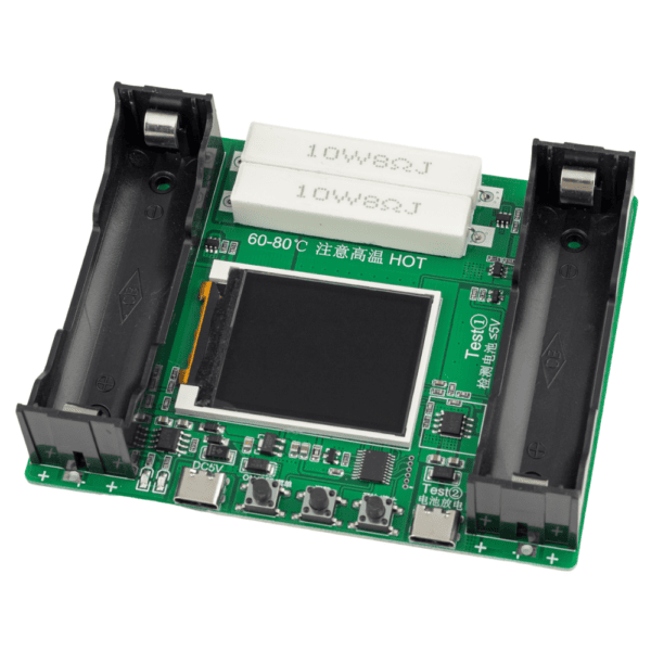 Tester pojemności ogniw akumulatorów 18650 z USB-C (1)