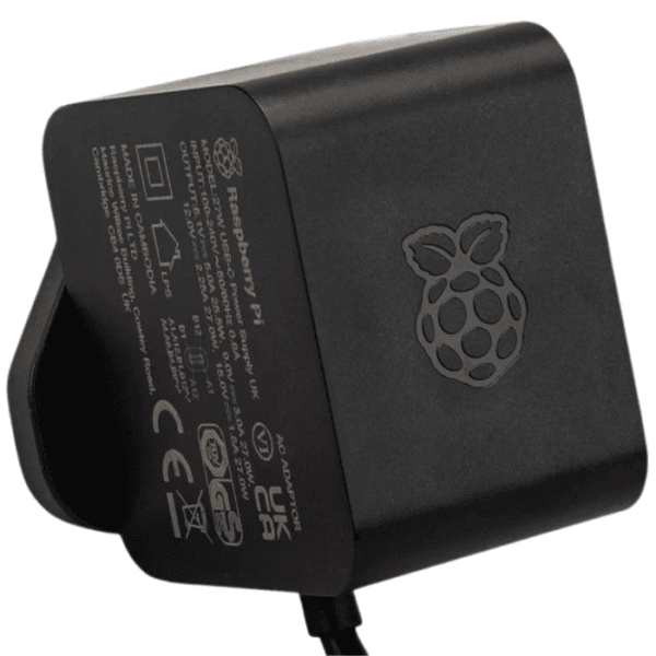 Raspberry Pi 27W USB-C Power Supply oficjalny zasilacz USB-C 5,1V 5A do Raspberry Pi 5 czarny
