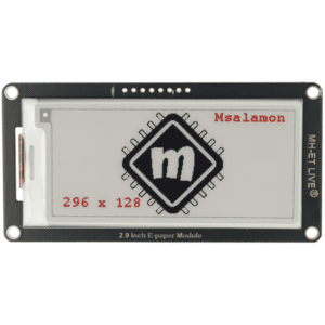 E-paper 2.9" 296x128px - wyświetlacz czarnobiały + Czerwony SPI 