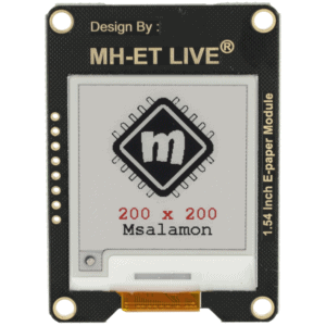 E-paper 1.54" 200x200px - wyświetlacz czarnobiały + czerwony SPI 