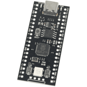 Płytka z mikrokontrolerem RP2040 z USB-C czarna