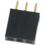 Gniazdo goldpin 1×3 pin żeńskie proste 2.54mm