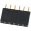 Gniazdo goldpin 1×6 pin żeńskie proste 2.54mm