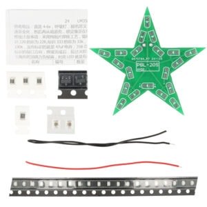 DIY gwiazda LED zestaw do nauki lutowania (niebieska)