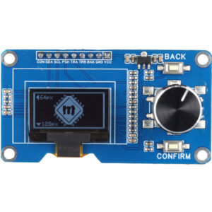 Wyświetlacz OLED 0.96" 128x64px I2C Biały z enkoderem obrotowym EC11
