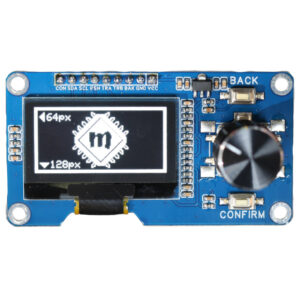 Wyświetlacz OLED 1.3" 128x64px I2C Biały z enkoderem obrotowym EC11