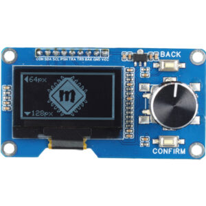 Wyświetlacz OLED 1.3" 128x64px I2C Biały z enkoderem obrotowym EC11