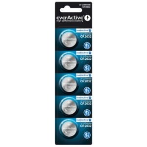 Baterie litowe everActive CR2032 – zestaw 5 sztuk