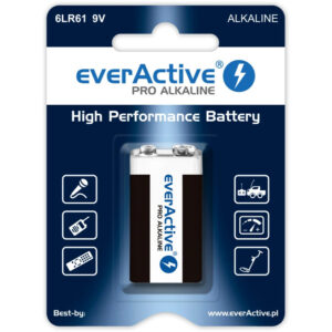 Bateria alkaliczna 6LR61 9V everActive Pro - 1 sztuka (blister)