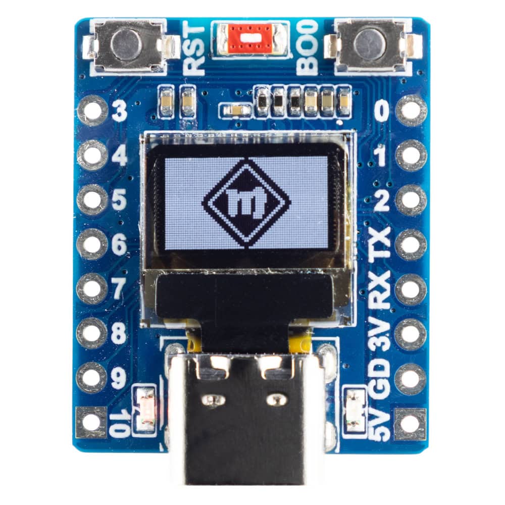ESP32-C3 OLED Board z wyświetlaczem 0.42″ Niebieska