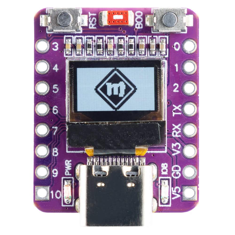 ESP32-C3 OLED Board z wyświetlaczem 0.42″ Fioletowa