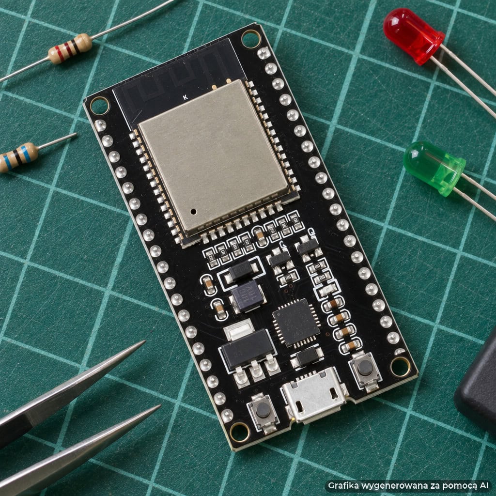 ESP32 ESP-WROOM-32 pierwsze uruchomienie: Arduino IDE, sterownik CP2102 i test